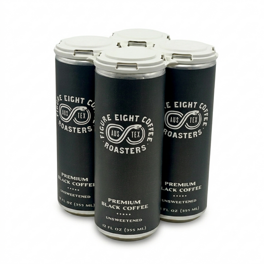 Figure 8 12oz Black Coffees - 4 Pack